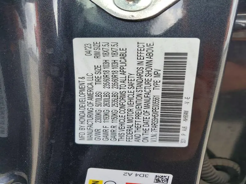 2023 HONDA CR-V SPORT  