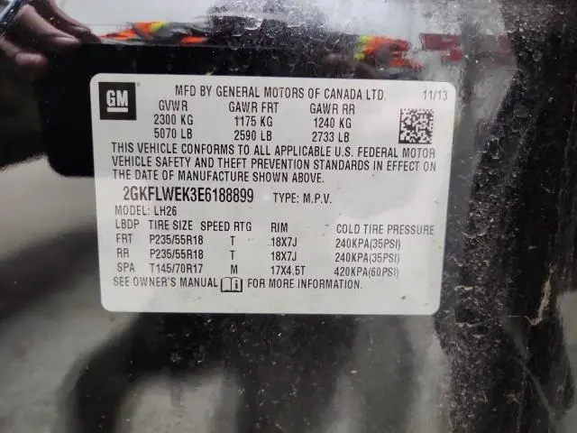 2014 GMC TERRAIN SLE  