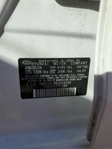 2014 HYUNDAI ELANTRA GT   