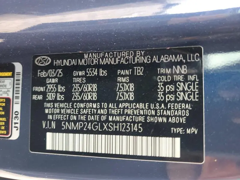 2025 HYUNDAI SANTA FE SEL  