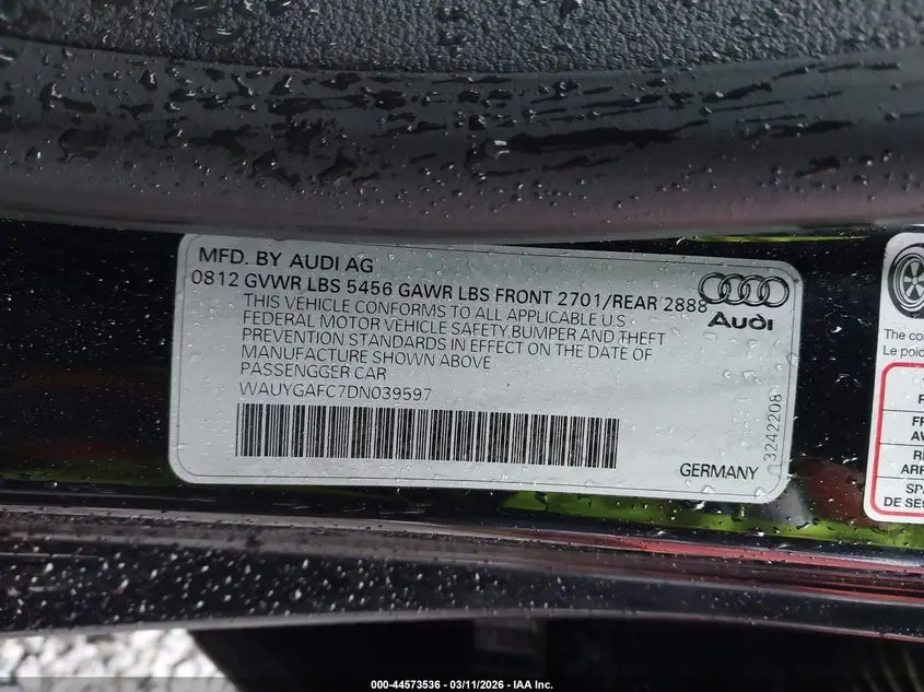 2013 AUDI A7 3.0T PREMIUM