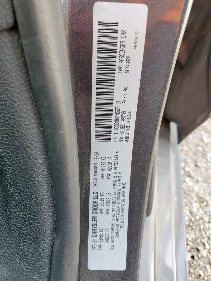 2015 CHRYSLER 200 LIMITED  