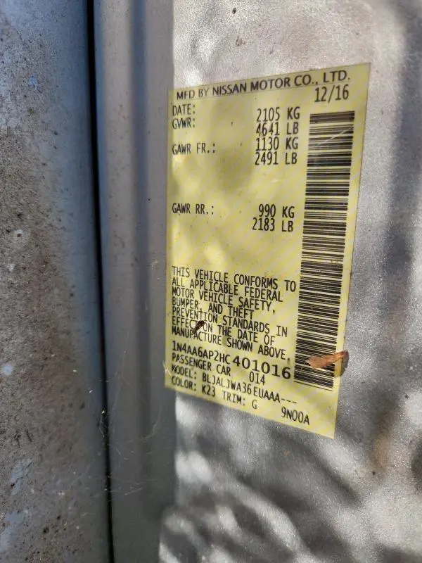 2017 NISSAN MAXIMA 3.5S  