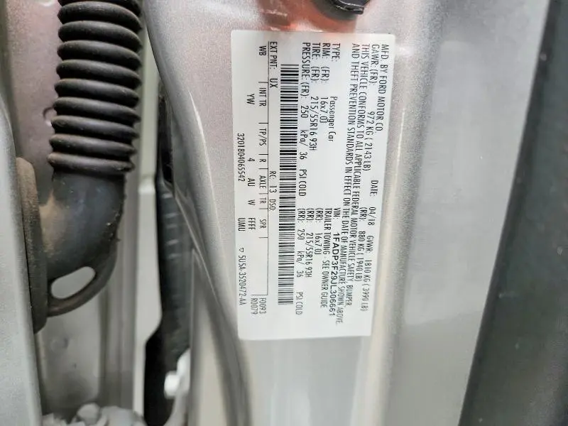 2018 FORD FOCUS SE  