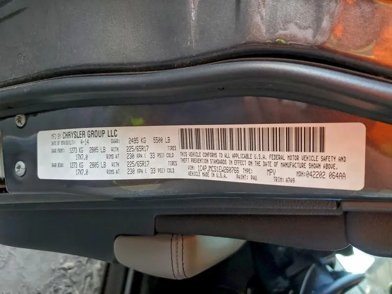 2014 JEEP CHEROKEE LATITUDE  