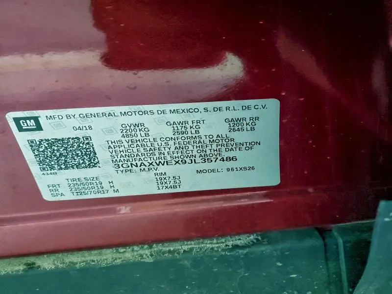 2018 CHEVROLET EQUINOX PREMIER  