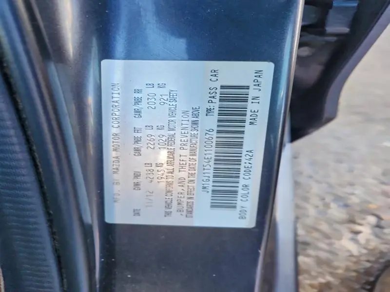 2014 MAZDA 6 TOURING  