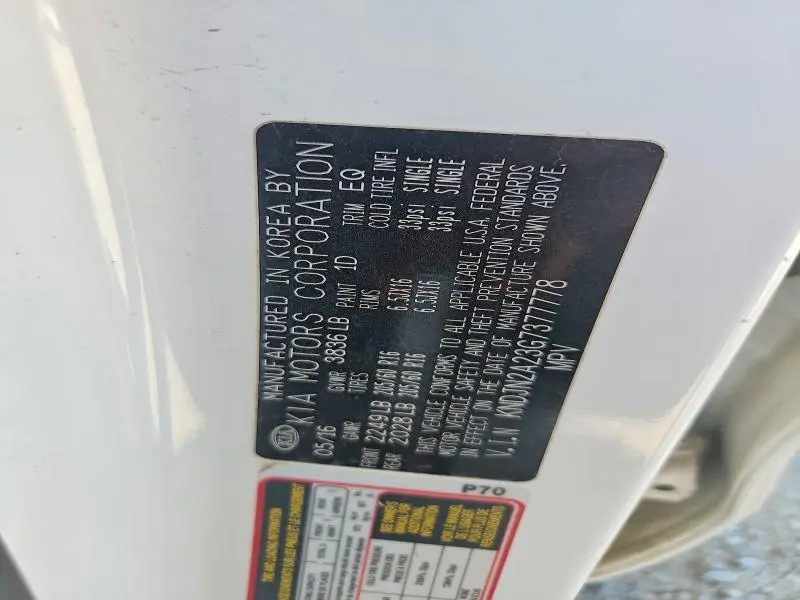 2016 KIA SOUL BASE  