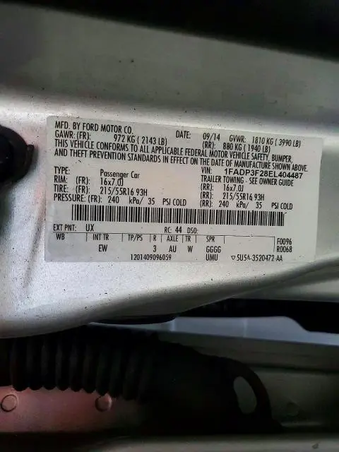 2014 FORD FOCUS SE  