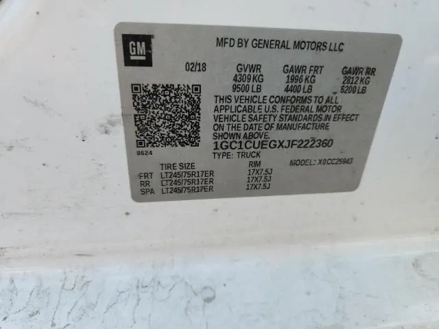 2018 CHEVROLET SILVERADO C2500 HEAVY DUTY  