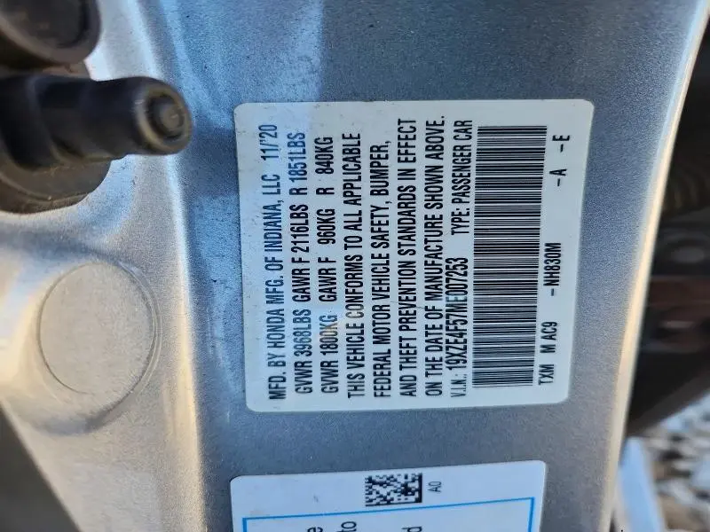 2021 HONDA INSIGHT EX  