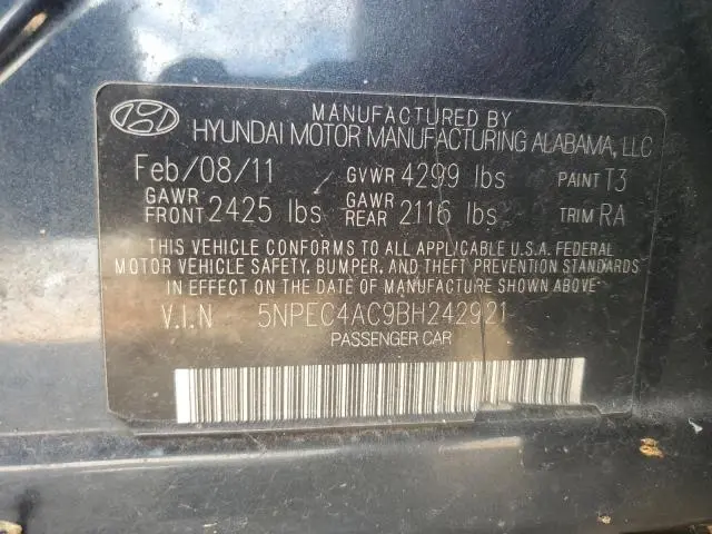 2011 HYUNDAI SONATA SE