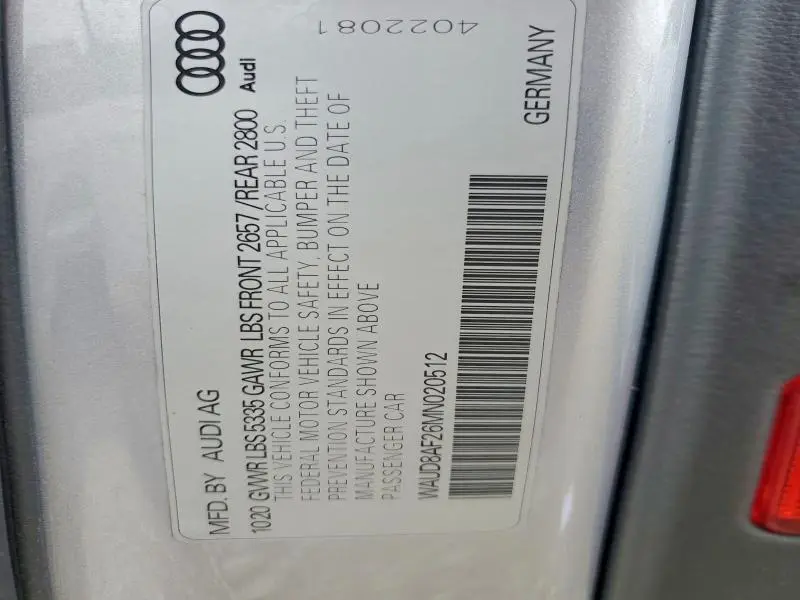 2021 AUDI A6 PREMIUM  