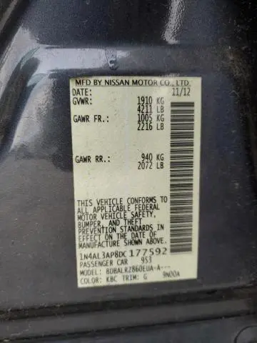 2013 NISSAN ALTIMA 2.5  