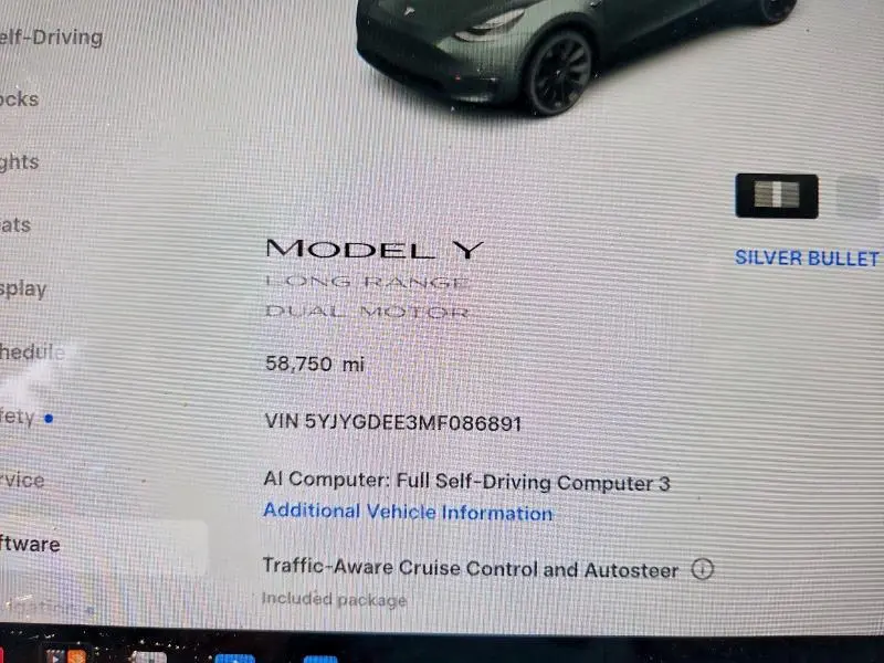 2021 TESLA MODEL Y   