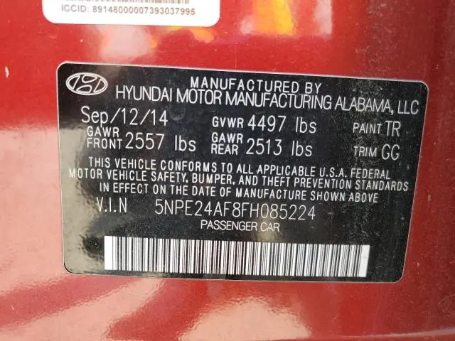 2015 HYUNDAI SONATA SE  