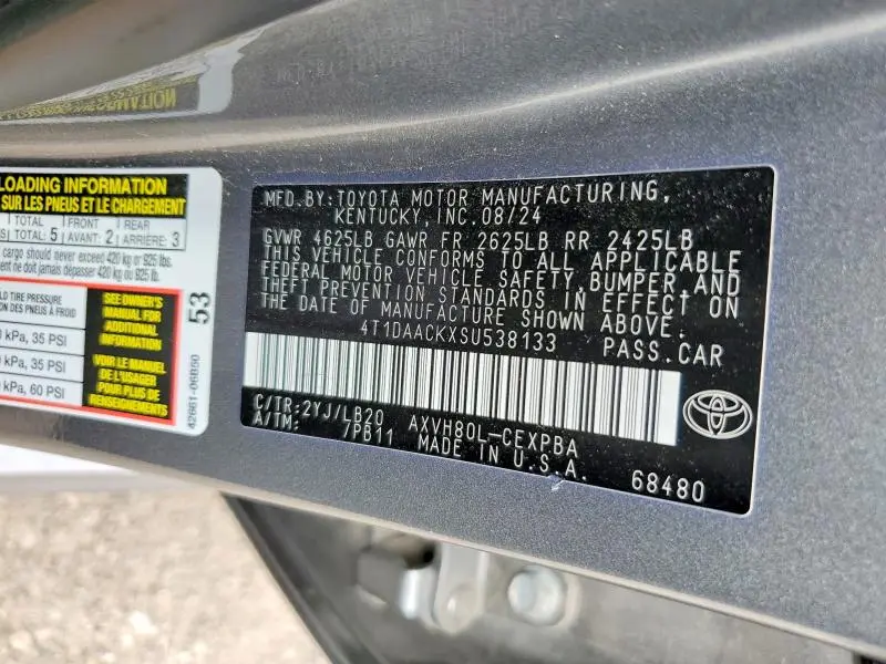 2025 TOYOTA CAMRY XSE  