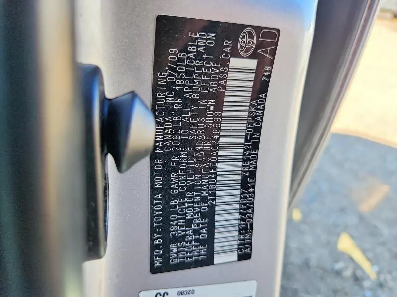 2010 TOYOTA COROLLA S  