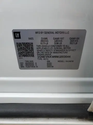 2021 CHEVROLET TRAVERSE PREMIER  