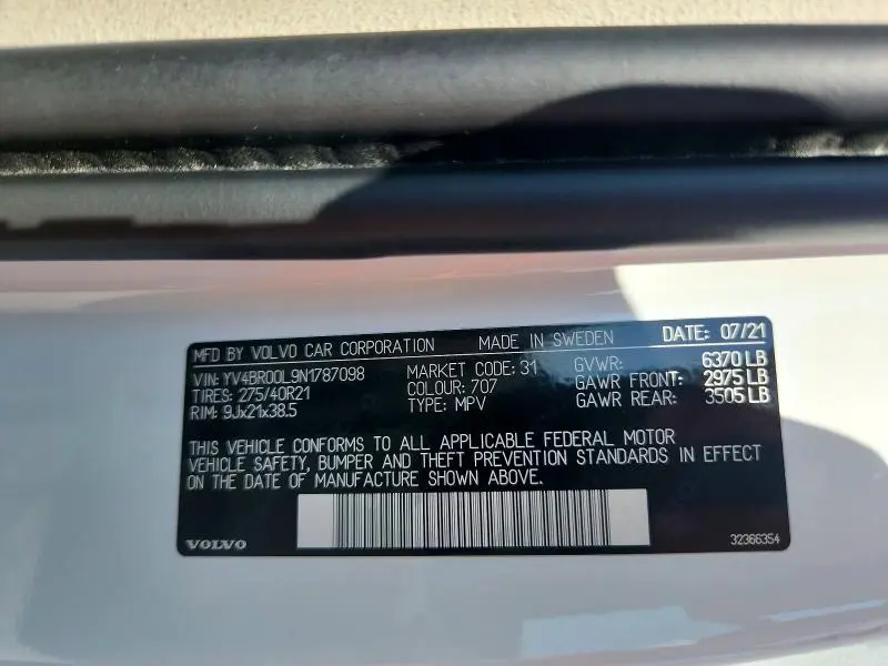 2022 VOLVO XC90 T8 RECHARGE INSCRIPTION  