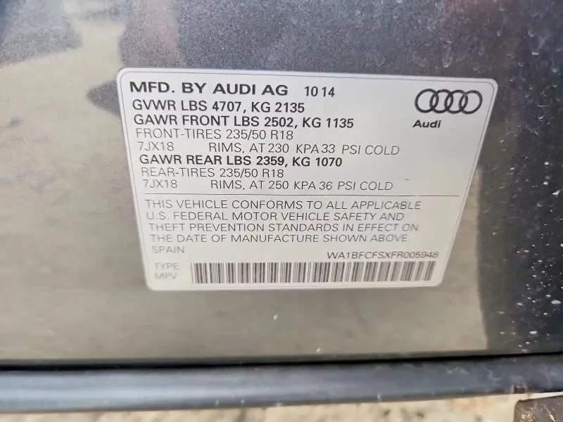 2015 AUDI Q3 PREMIUM PLUS  