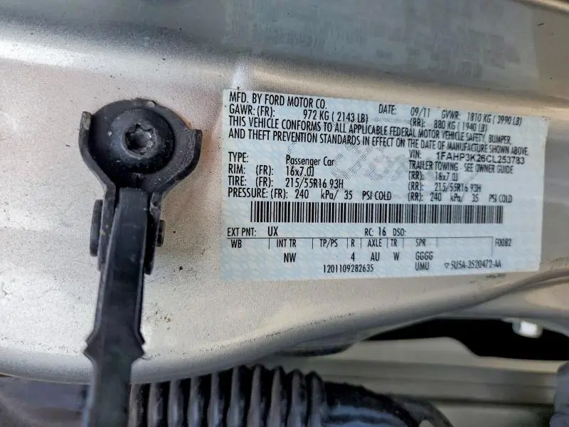 2012 FORD FOCUS SE  