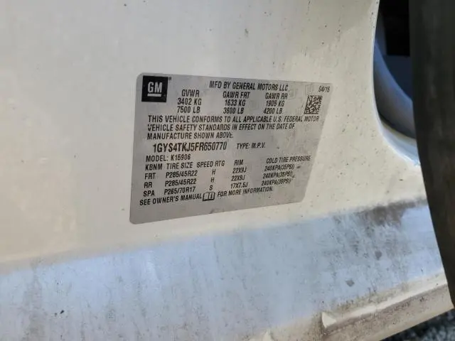 2015 CADILLAC ESCALADE ESV PREMIUM  