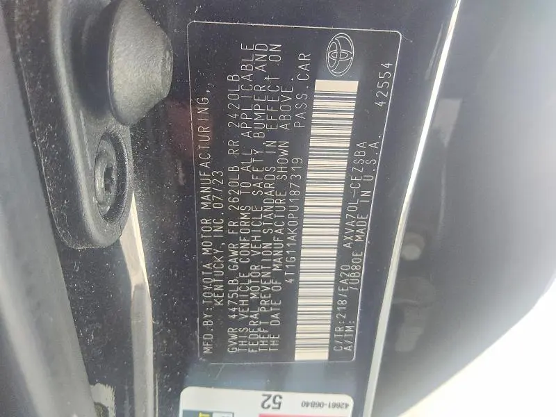 2023 TOYOTA CAMRY SE  