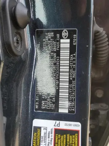 2012 TOYOTA CAMRY BASE  