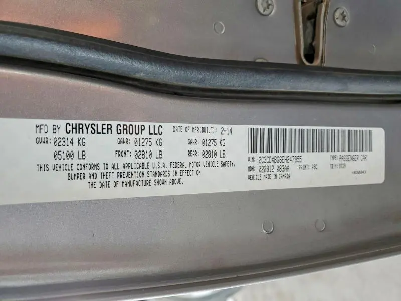 2014 DODGE CHARGER SE  