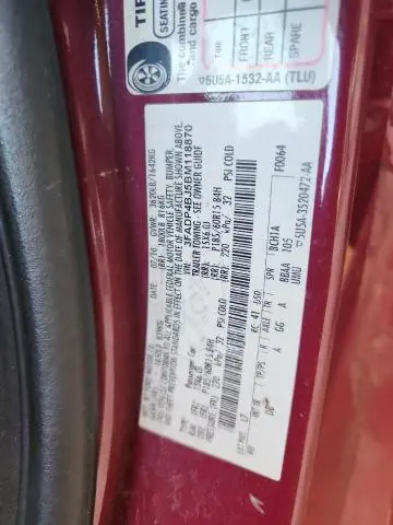 2011 FORD FIESTA SE  