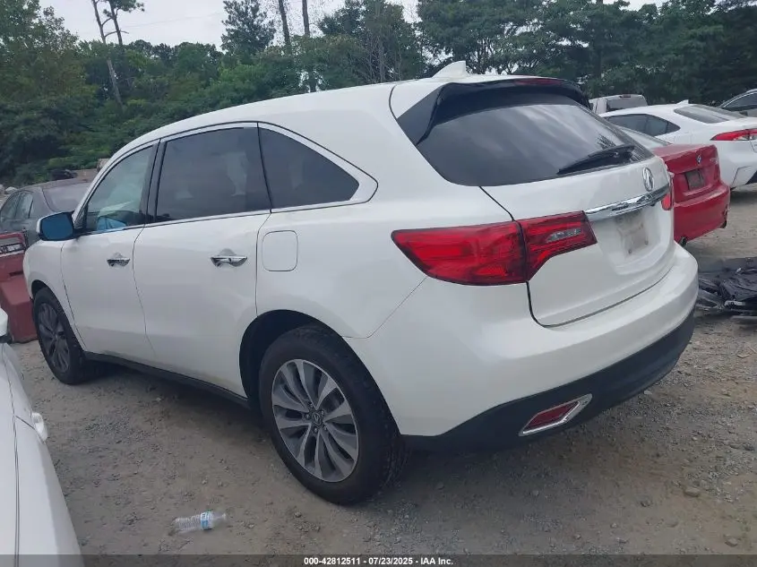 2016 ACURA MDX TECHNOLOGY   ACURAWATCH PLUS PACKAGES/TECHNOLOGY PACKAGE