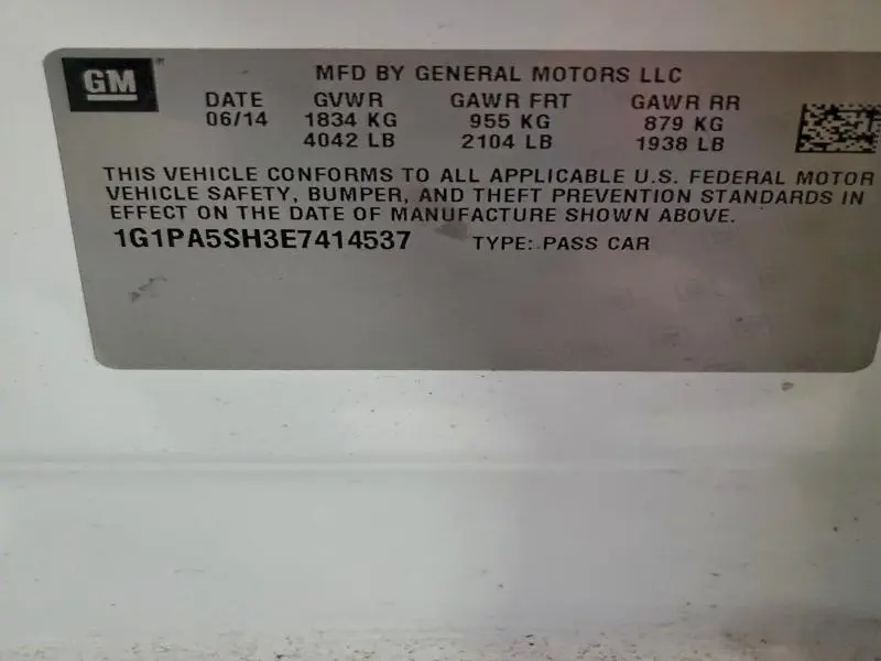 2014 CHEVROLET CRUZE LS  