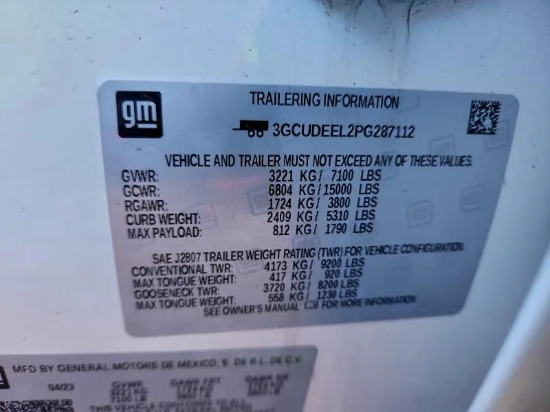 2023 CHEVROLET SILVERADO K1500 RST  