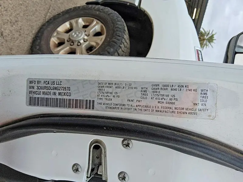 2022 RAM 2500 BIG HORN/LONE STAR  