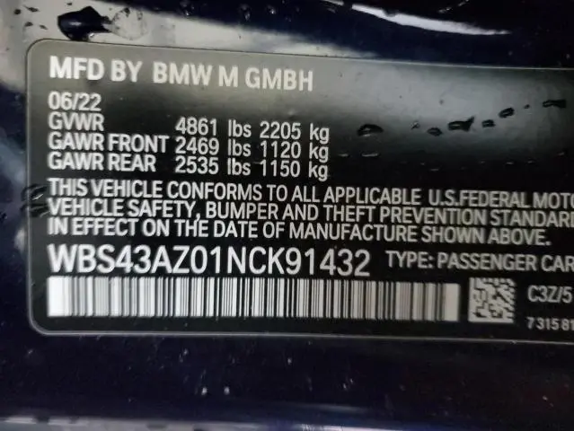 2022 BMW M4 COMPETITION