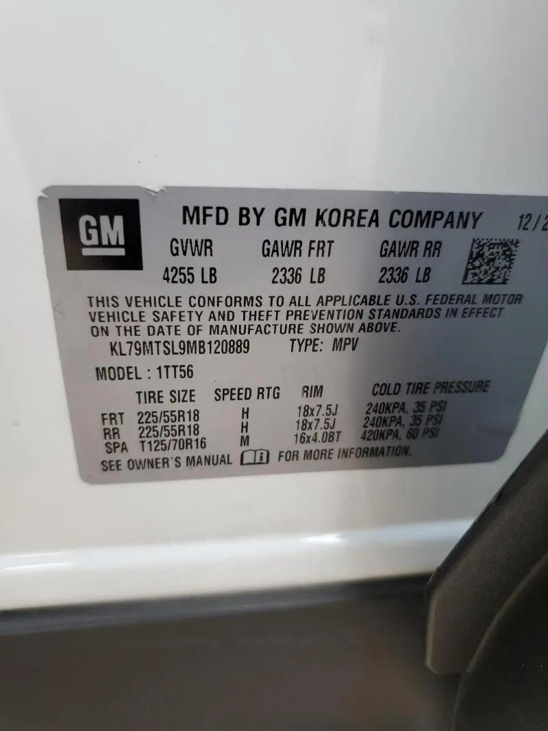 2021 CHEVROLET TRAILBLAZER RS  