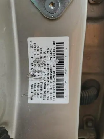 2015 HONDA ACCORD LX  