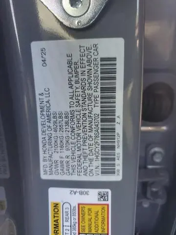 2025 HONDA ACCORD HYBRID SPORT-L  