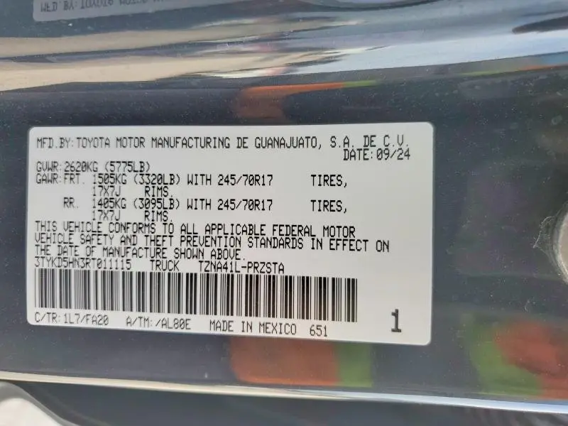 2024 TOYOTA TACOMA DOUBLE CAB  