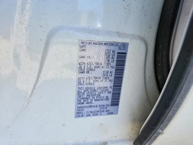 2025 NISSAN FRONTIER S  