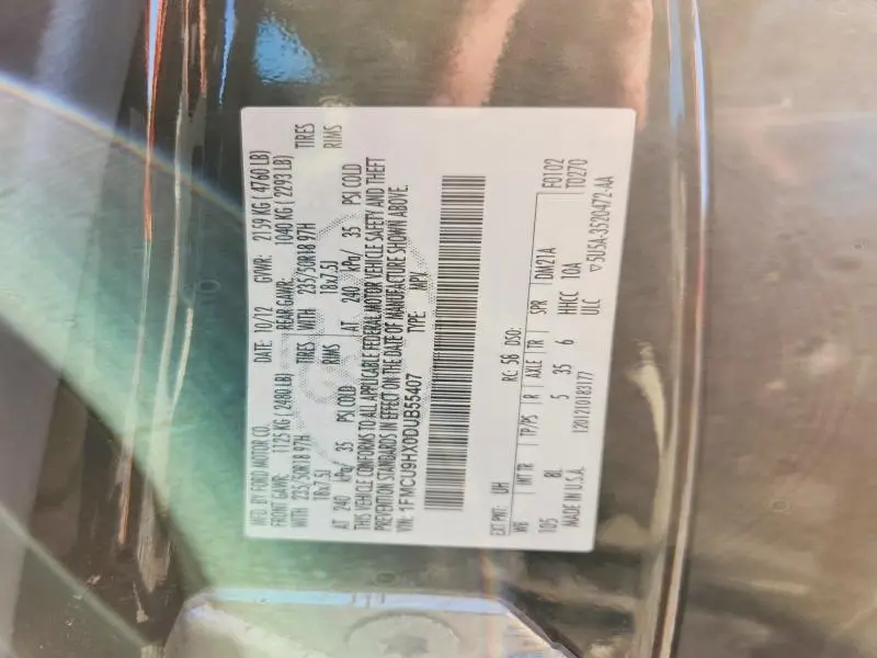 2013 FORD ESCAPE SEL  