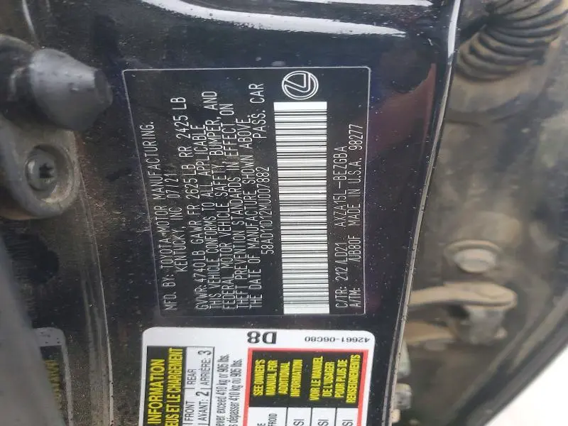 2021 LEXUS ES 250 BASE  