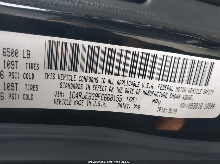 2015 JEEP GRAND CHEROKEE LIMITED