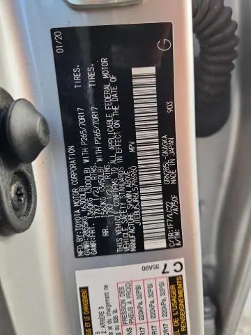 2020 TOYOTA 4RUNNER SR5/SR5 PREMIUM  