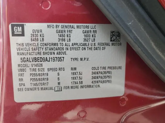 2010 BUICK ENCLAVE CXL