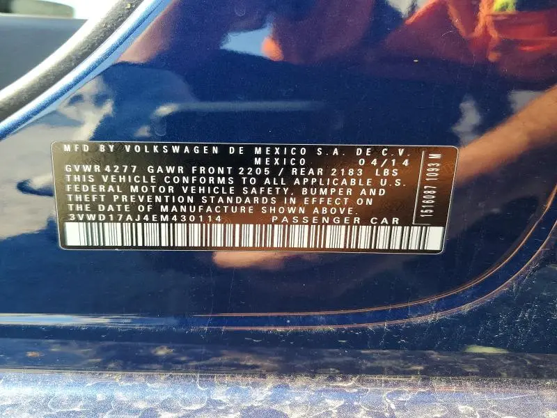 2014 VOLKSWAGEN JETTA SE  