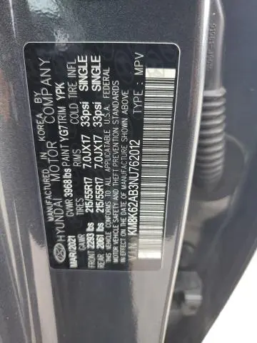 2022 HYUNDAI KONA SEL  