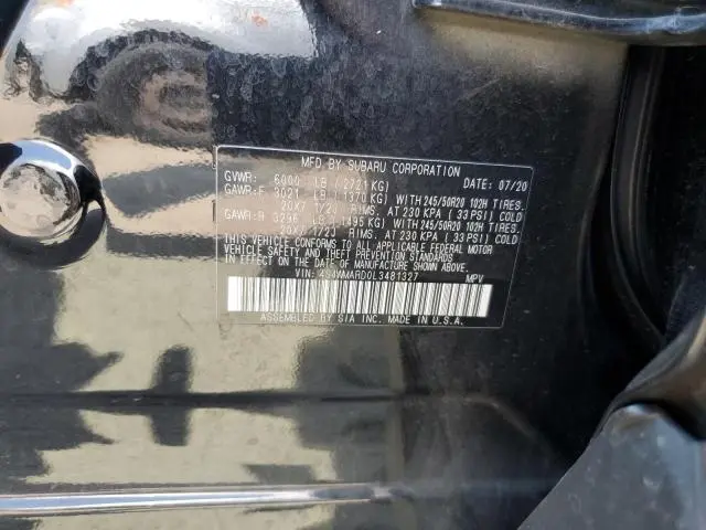 2020 SUBARU ASCENT TOURING  