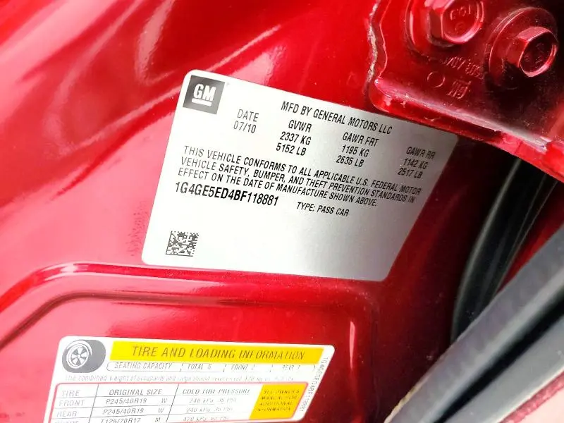 2011 BUICK LACROSSE CXS  